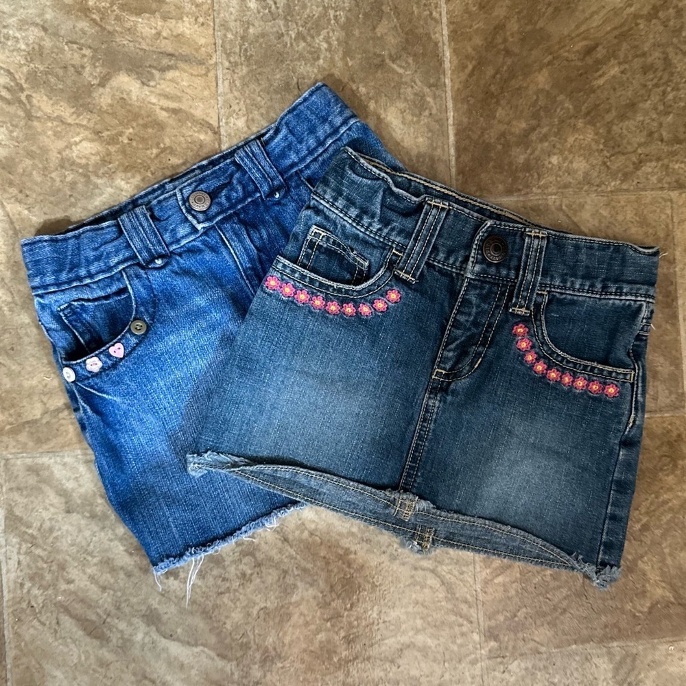 Y2K Denim Skirt Bundle 4T Toddler Girl Old Navy